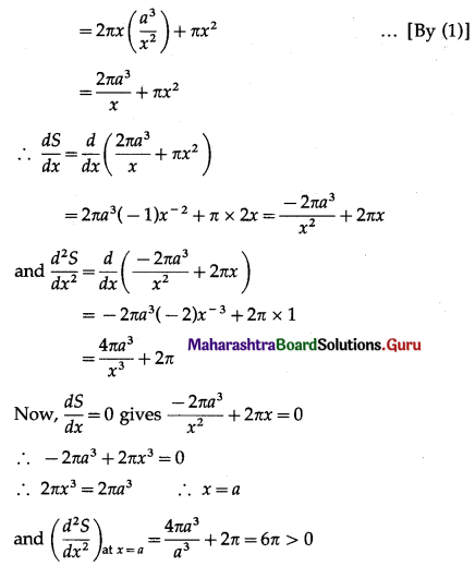 Maharashtra Board 12th Maths Solutions Chapter 2 Applications of Derivatives Ex 2.4 Q15