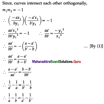 Maharashtra Board 12th Maths Solutions Chapter 2 Applications of Derivatives Miscellaneous Exercise 2 II Q1.1