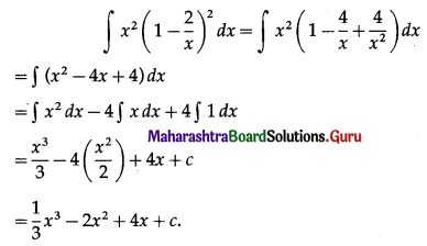 Maharashtra Board 12th Maths Solutions Chapter 3 Indefinite Integration Ex 3.1 I (ii)