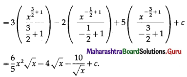 Maharashtra Board 12th Maths Solutions Chapter 3 Indefinite Integration Ex 3.1 I (v).1