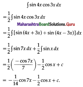 Maharashtra Board 12th Maths Solutions Chapter 3 Indefinite Integration Ex 3.1 II (x)