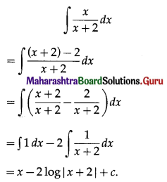 Maharashtra Board 12th Maths Solutions Chapter 3 Indefinite Integration Ex 3.1 III (i)