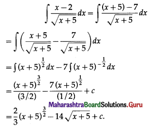 Maharashtra Board 12th Maths Solutions Chapter 3 Indefinite Integration Ex 3.1 III (iv)