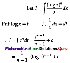 Maharashtra Board 12th Maths Solutions Chapter 3 Indefinite Integration Ex 3.2(A) I Q1