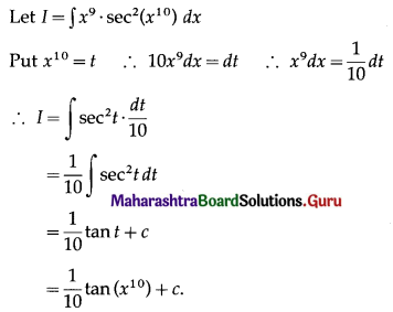 Maharashtra Board 12th Maths Solutions Chapter 3 Indefinite Integration Ex 3.2(A) I Q11