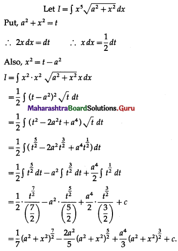 Maharashtra Board 12th Maths Solutions Chapter 3 Indefinite Integration Ex 3.2(A) I Q20
