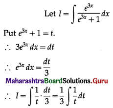 Maharashtra Board 12th Maths Solutions Chapter 3 Indefinite Integration Ex 3.2(A) I Q5