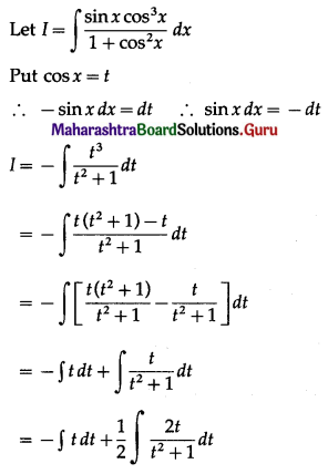 Maharashtra Board 12th Maths Solutions Chapter 3 Indefinite Integration Ex 3.2(A) II Q17