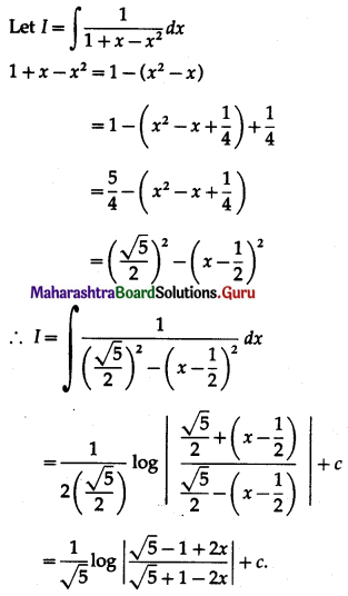 Maharashtra Board 12th Maths Solutions Chapter 3 Indefinite Integration Ex 3.2(B) I Q11