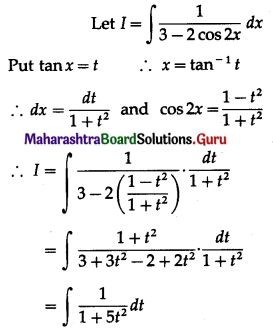 Maharashtra Board 12th Maths Solutions Chapter 3 Indefinite Integration Ex 3.2(B) II Q5