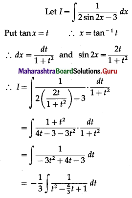 Maharashtra Board 12th Maths Solutions Chapter 3 Indefinite Integration Ex 3.2(B) II Q6