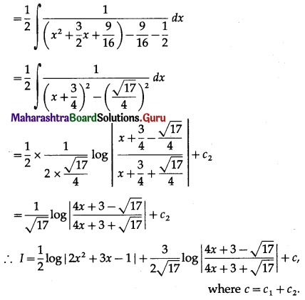 Maharashtra Board 12th Maths Solutions Chapter 3 Indefinite Integration Ex 3.2(C) Q3.1