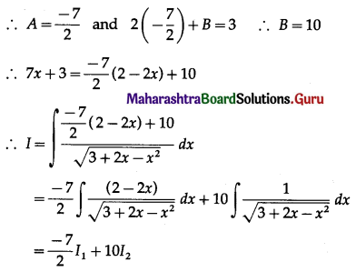 Maharashtra Board 12th Maths Solutions Chapter 3 Indefinite Integration Ex 3.2(C) Q5