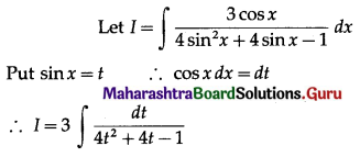Maharashtra Board 12th Maths Solutions Chapter 3 Indefinite Integration Ex 3.2(C) Q8