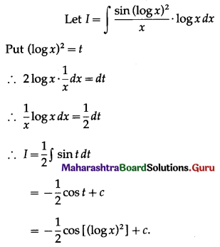 Maharashtra Board 12th Maths Solutions Chapter 3 Indefinite Integration Ex 3.3 I Q18