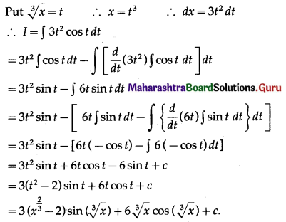 Maharashtra Board 12th Maths Solutions Chapter 3 Indefinite Integration Ex 3.3 I Q21