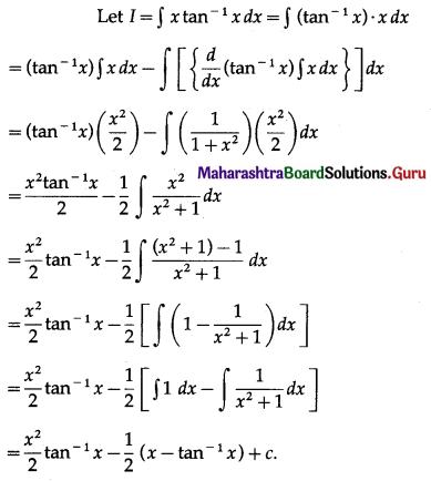 Maharashtra Board 12th Maths Solutions Chapter 3 Indefinite Integration Ex 3.3 I Q3