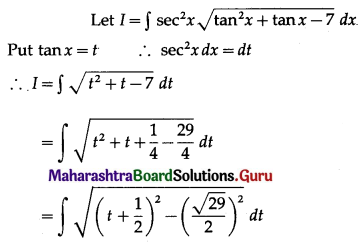 Maharashtra Board 12th Maths Solutions Chapter 3 Indefinite Integration Ex 3.3 II Q10