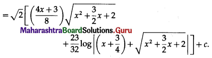 Maharashtra Board 12th Maths Solutions Chapter 3 Indefinite Integration Ex 3.3 II Q12.1