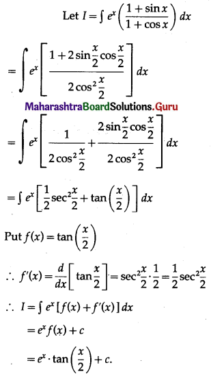 Maharashtra Board 12th Maths Solutions Chapter 3 Indefinite Integration Ex 3.3 III Q2