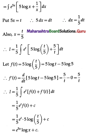 Maharashtra Board 12th Maths Solutions Chapter 3 Indefinite Integration Ex 3.3 III Q6