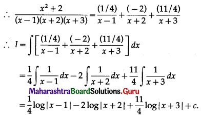 Maharashtra Board 12th Maths Solutions Chapter 3 Indefinite Integration Ex 3.4 Q1.1
