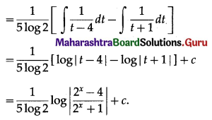 Maharashtra Board 12th Maths Solutions Chapter 3 Indefinite Integration Ex 3.4 Q12.1