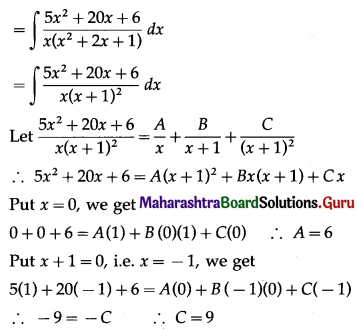 Maharashtra Board 12th Maths Solutions Chapter 3 Indefinite Integration Ex 3.4 Q14