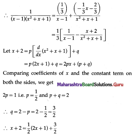 Maharashtra Board 12th Maths Solutions Chapter 3 Indefinite Integration Ex 3.4 Q16.1