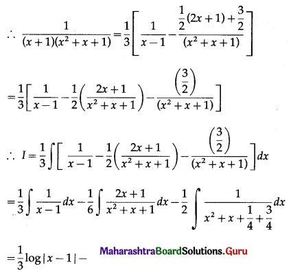 Maharashtra Board 12th Maths Solutions Chapter 3 Indefinite Integration Ex 3.4 Q16.2