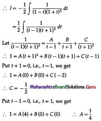Maharashtra Board 12th Maths Solutions Chapter 3 Indefinite Integration Ex 3.4 Q19.1
