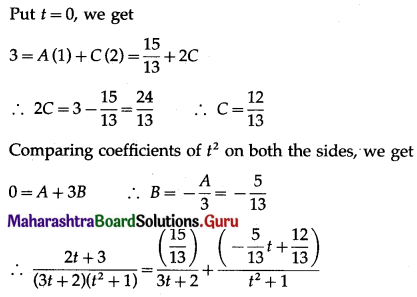 Maharashtra Board 12th Maths Solutions Chapter 3 Indefinite Integration Ex 3.4 Q23.1