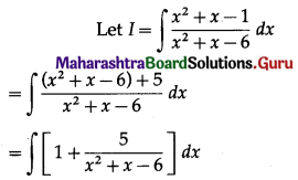 Maharashtra Board 12th Maths Solutions Chapter 3 Indefinite Integration Ex 3.4 Q5