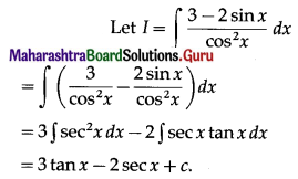 Maharashtra Board 12th Maths Solutions Chapter 3 Indefinite Integration Miscellaneous Exercise 3 II Q5