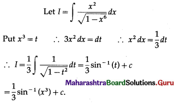 Maharashtra Board 12th Maths Solutions Chapter 3 Indefinite Integration Miscellaneous Exercise 3 III Q6