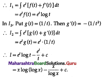 Maharashtra Board 12th Maths Solutions Chapter 3 Indefinite Integration Miscellaneous Exercise 3 III Q8.1