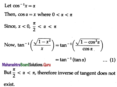 Maharashtra Board 12th Maths Solutions Chapter 3 Trigonometric Functions Miscellaneous Exercise 3 66