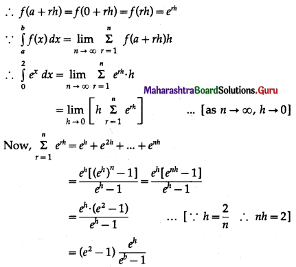 Maharashtra Board 12th Maths Solutions Chapter 4 Definite Integration Ex 4.1 Q3