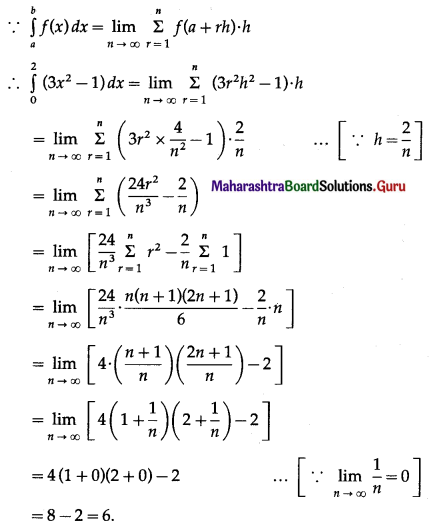 Maharashtra Board 12th Maths Solutions Chapter 4 Definite Integration Ex 4.1 Q4