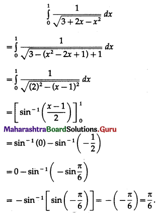 Maharashtra Board 12th Maths Solutions Chapter 4 Definite Integration Ex 4.2 I Q12