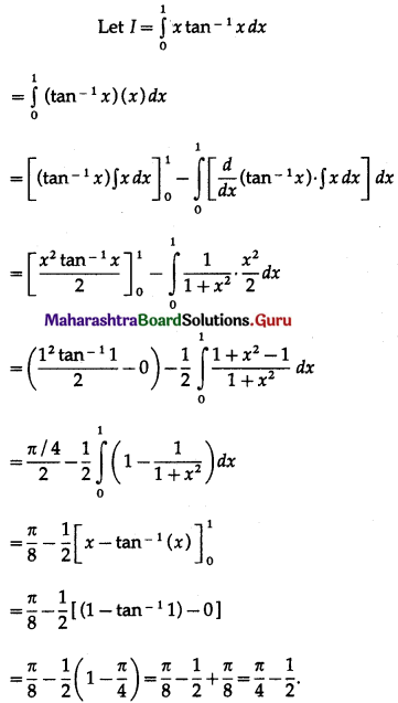 Maharashtra Board 12th Maths Solutions Chapter 4 Definite Integration Ex 4.2 I Q14