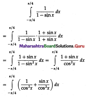Maharashtra Board 12th Maths Solutions Chapter 4 Definite Integration Ex 4.2 I Q4