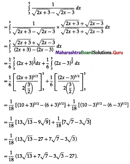 Maharashtra Board 12th Maths Solutions Chapter 4 Definite Integration Ex 4.2 I Q5