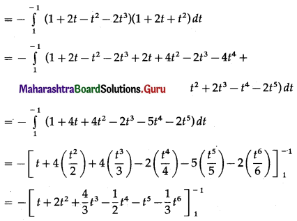 Maharashtra Board 12th Maths Solutions Chapter 4 Definite Integration Ex 4.2 II Q12.1