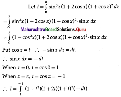 Maharashtra Board 12th Maths Solutions Chapter 4 Definite Integration Ex 4.2 II Q12