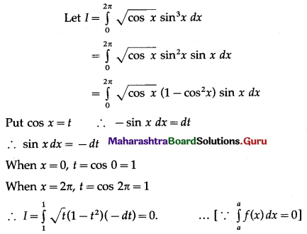 Maharashtra Board 12th Maths Solutions Chapter 4 Definite Integration Ex 4.2 II Q4