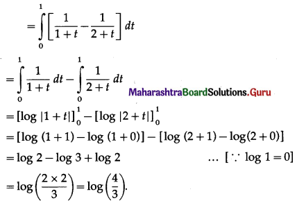 Maharashtra Board 12th Maths Solutions Chapter 4 Definite Integration Ex 4.2 II Q7.1