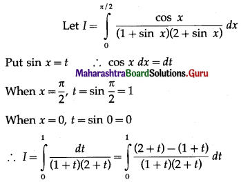 Maharashtra Board 12th Maths Solutions Chapter 4 Definite Integration Ex 4.2 II Q7