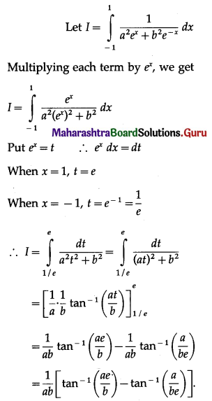 Maharashtra Board 12th Maths Solutions Chapter 4 Definite Integration Ex 4.2 II Q8