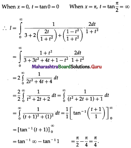 Maharashtra Board 12th Maths Solutions Chapter 4 Definite Integration Ex 4.2 II Q9.1